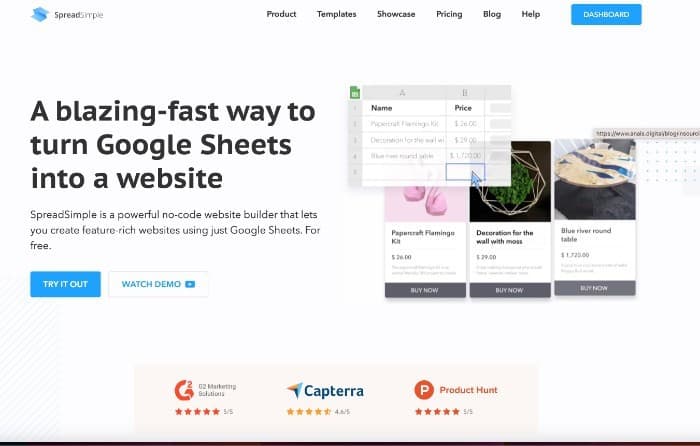 Spreadsimple l'outil ultime pour créer un site web avec Google Sheet